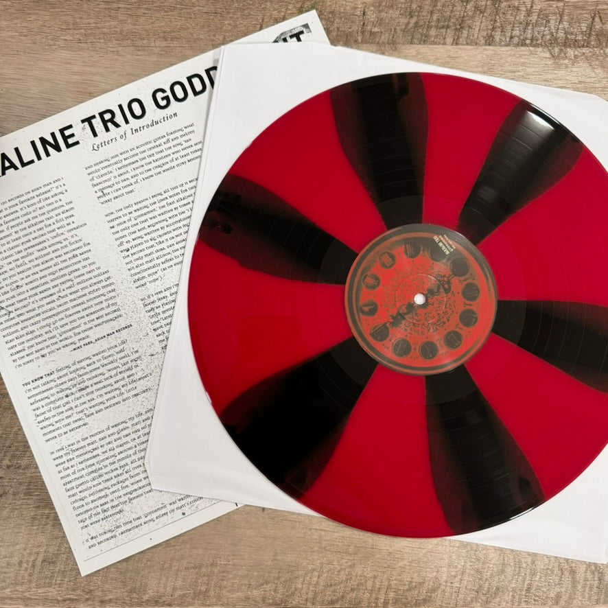 Alkaline Trio - Goddamnit Red & Black PINWHEEL Vinyl Record NEW W/ Insert! Clean