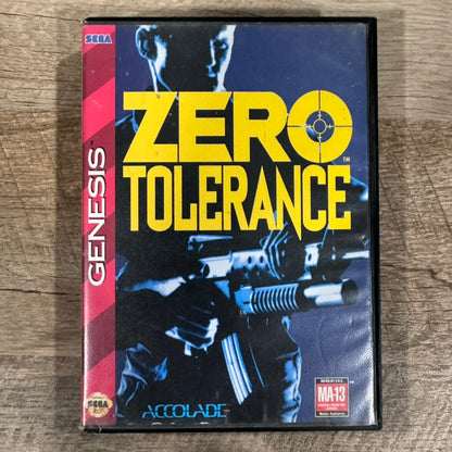 Zero Tolerance (Sega Genesis, 1994) CIB & Near Mint W/ Manual, Case & Cart!