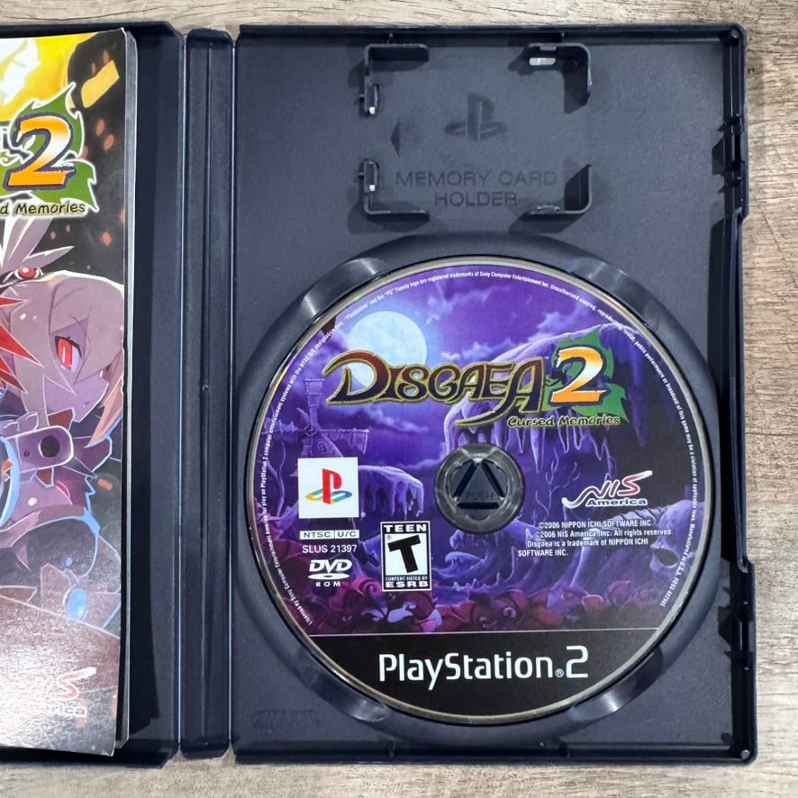 Disgaea 2 Cursed Memories (PlayStation 2, PS2 2006) MINTY CIB W/ Reg Card!