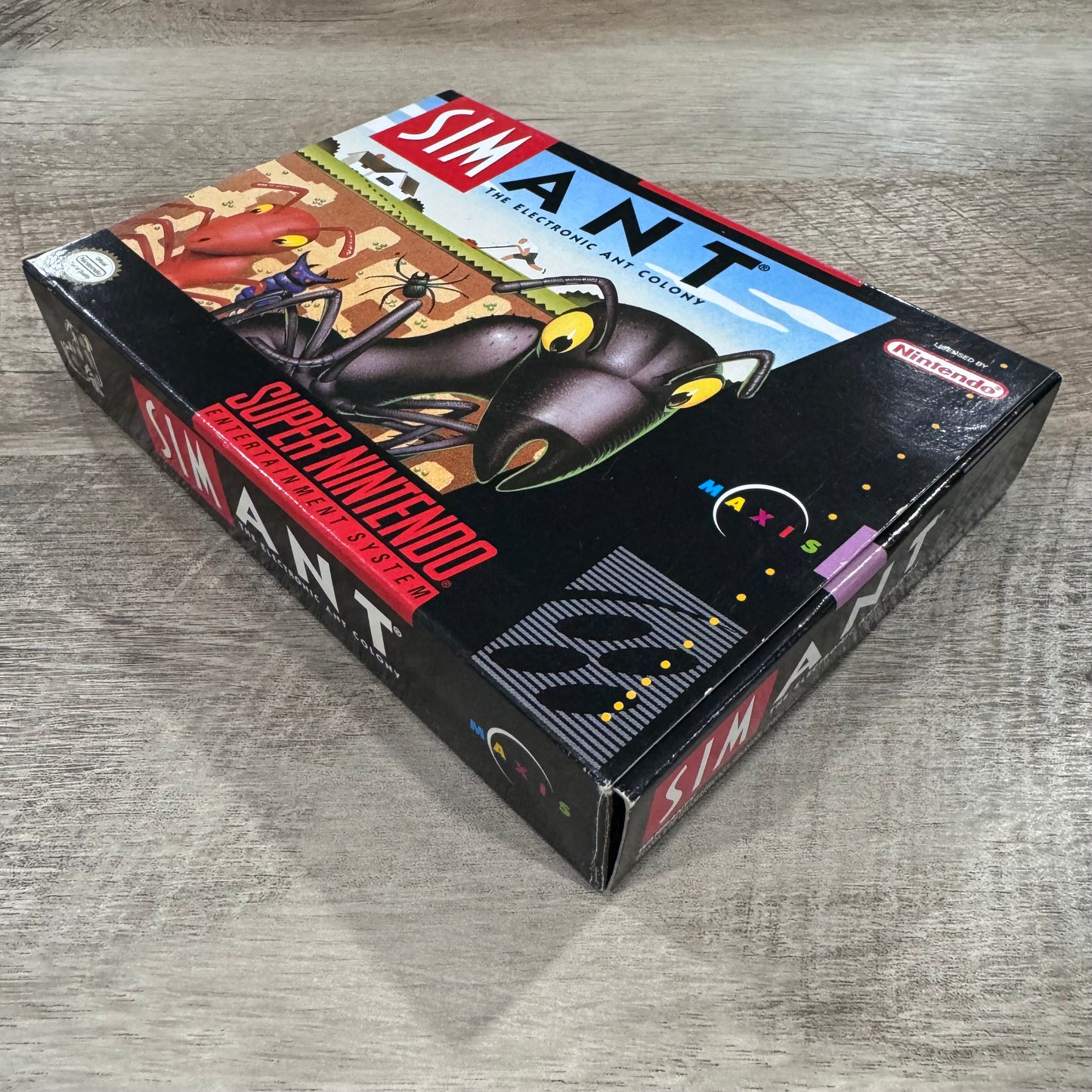 SimAnt (Super Nintendo, SNES 1993) Includes Box, Game Poster & More! Beautiful🔥