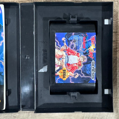 Fatal Fury (Sega Genesis, 1993) CLEAN CIB W/ Fat Manual, Crispy Cart & Case!