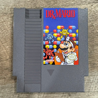 Dr. Mario (Nintendo, NES 1990) CIB W/ Car, Box, Manual & Poster! NICE COPY!