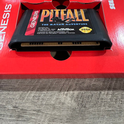 Pitfall: The Mayan Adventure (Sega Genesis,1994) CIB Cardboard Still Has SEAL!🦭