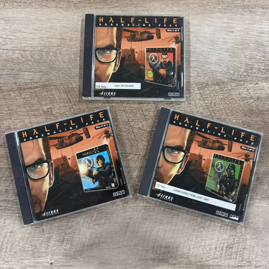 Half-Life: Adrenaline Pack (PC Game, 1999) Big Box Near CIB & Clean!