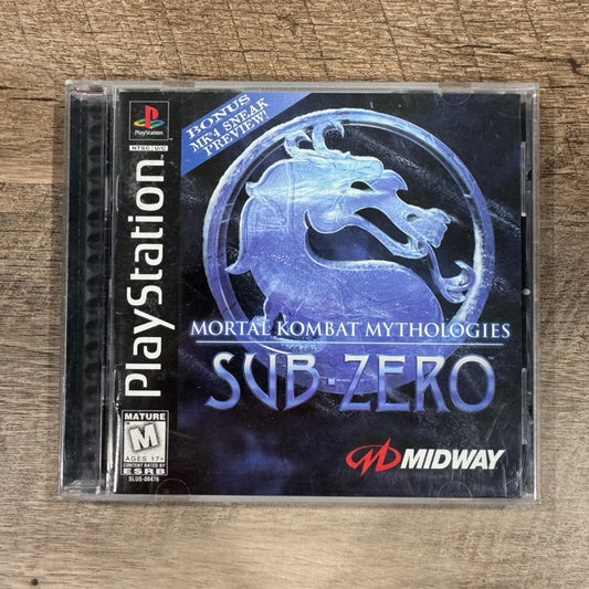 Mortal Kombat Mythologies Sub Zero (Sony PS1, 1997) MINTY CIB W/ Reg. Card!