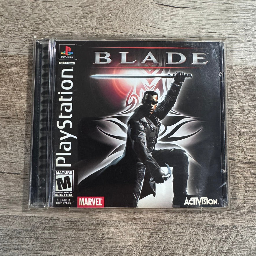 Blade, Marvel's (Sony PlayStation, PS1 2000) CIB W/ VERY CLEAN Disc & Manual!