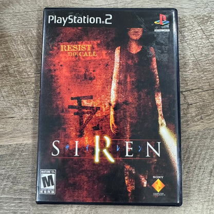 Siren (Sony Playstation 2, PS2 2004) No Manual Insanely CLEAN Case & Disc!🔥