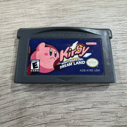 Kirby: Nightmare In Dream Land (Nintendo Game Boy Advance, GBA2002) CLEAN Cart!