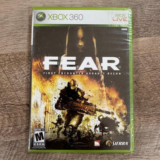 F.E.A.R. First Encounter Assault Recon (Microsoft Xbox 360, 2006) Brand New READ