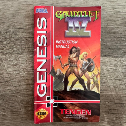 Gauntlet IV (Sega Genesis, 1993) Complete W/Case, Manual & Cart🔥NICE CIB!🔥