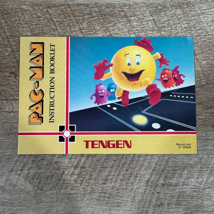 Pac-Man [Tengen] (Nintendo, NES) Complete W/ Nice Box, Minty Cart & LONG Manual!