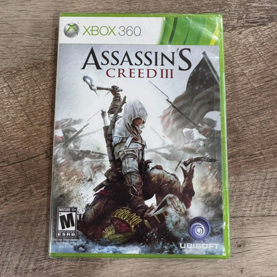 Assassin's Creed III (Microsoft Xbox 360, 2012) Brand New & Factory Sealed!