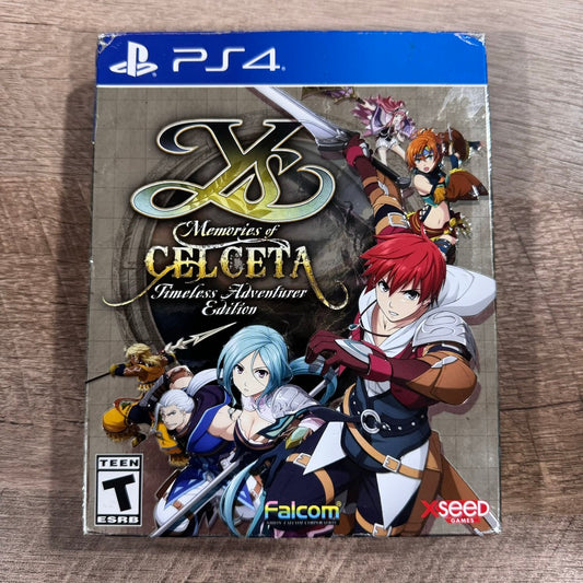 Ys Memories Of Celceta Timeless Adventurer Edition (Sony PS4, 2020) CIB & Clean!