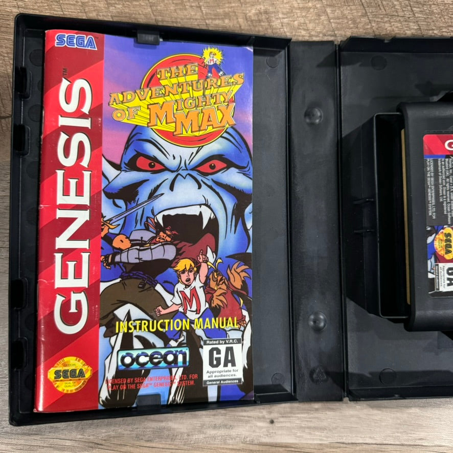 Adventures of Mighty Max (Sega Genesis, 1994) CIB & MINTY W/ Comic Book & Manual