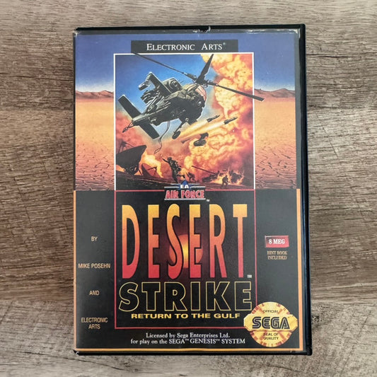 Desert Strike: Return to the Gulf (Sega Genesis, 1992) Complete & Very Clean!