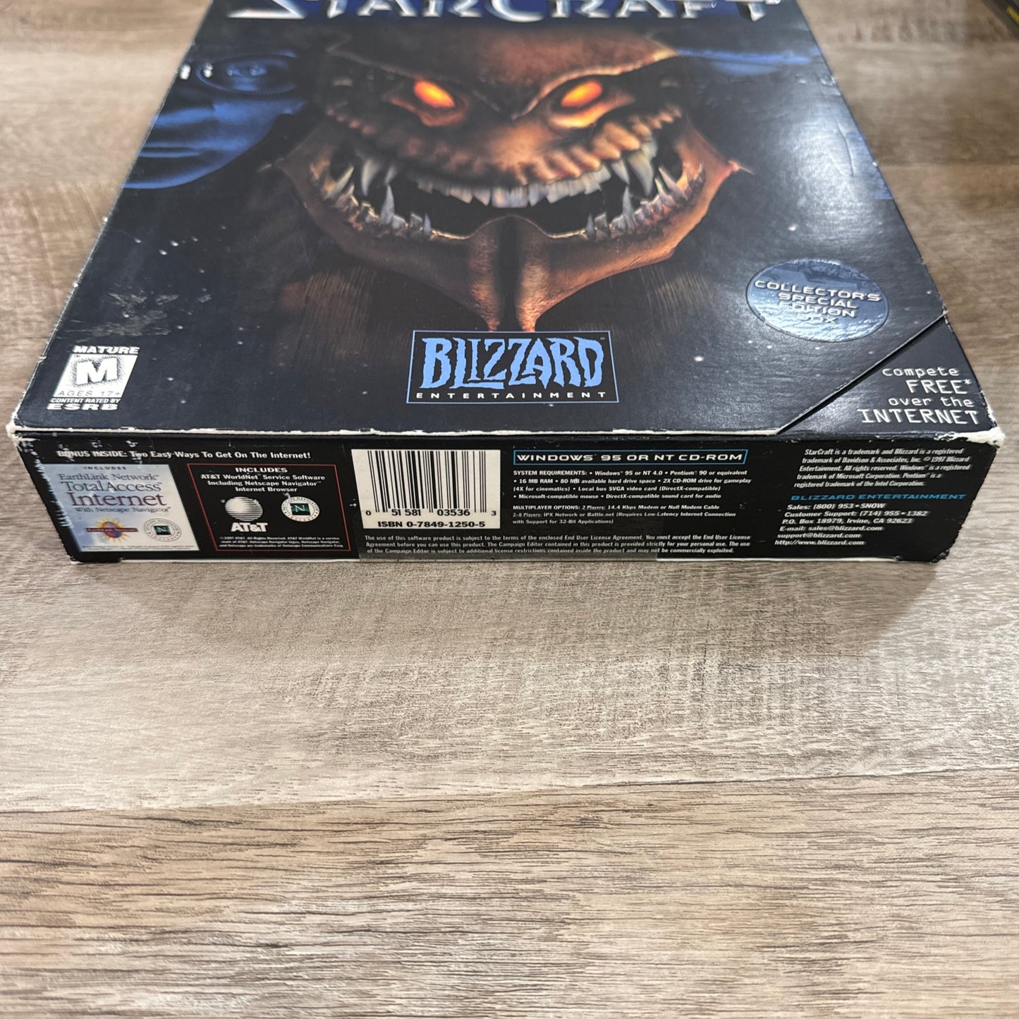 StarCraft Collectors Special Edition Zerg Cover 1997 Big Box PC Game CIB