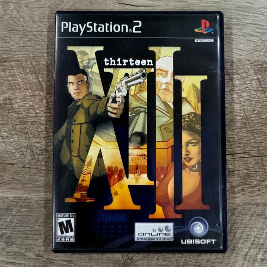 XIII Thirteen (Sony PlayStation 2, PS2 2003) CIB W/ Registration Card & CLEAN!