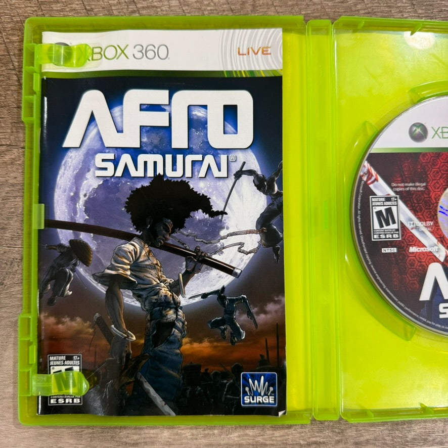 Afro Samurai (Microsoft Xbox 360, 2009) CIB Complete w/ Manual Very Good Cond.