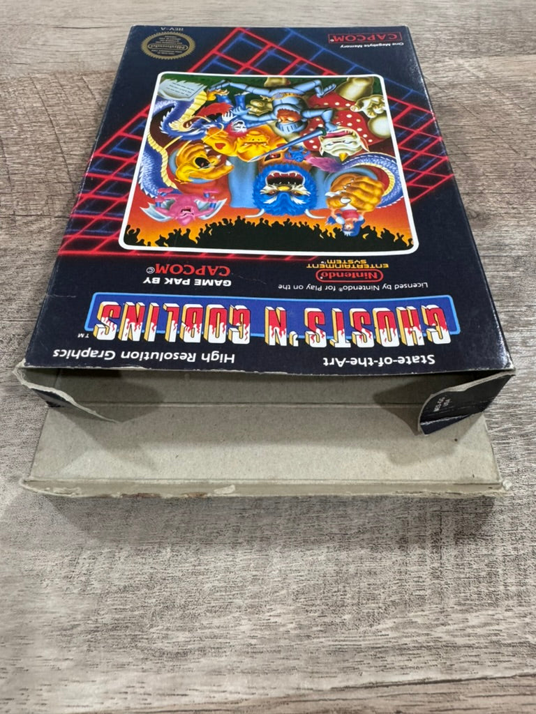 Ghosts And Goblins NES Cib Great Condition See Photos