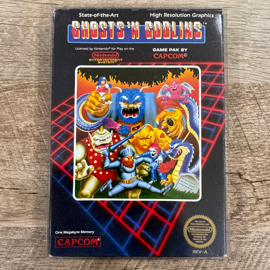 Ghosts And Goblins NES Cib Great Condition See Photos