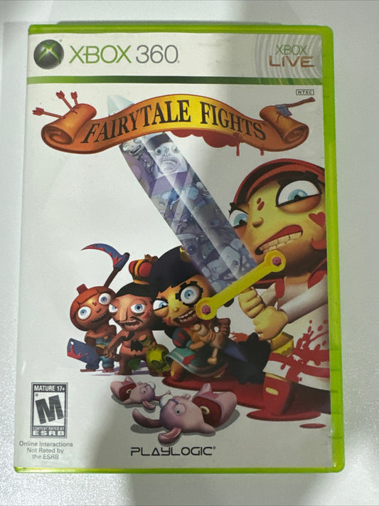 Fairytale Fights (Microsoft Xbox 360, 2009) CLEAN CIB COMPLETE, TESTED/WORKING