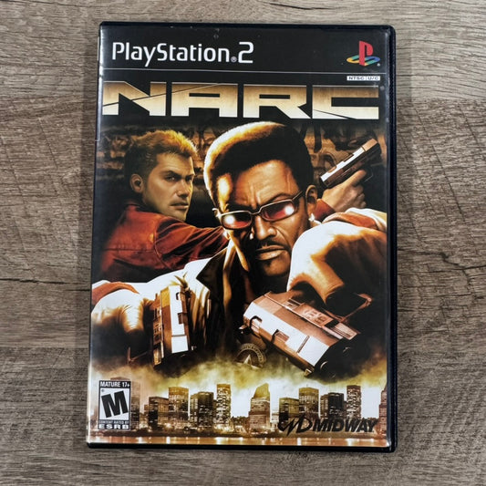 NARC (Sony PlayStation 2, PS2 2005) CIB W/ Reg Card, Manual & Clean Disc!