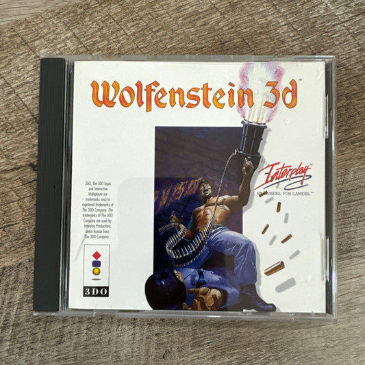 Wolfenstein 3D (Panasonic 3DO, 1995) Interplay FPS, Complete In Case🔥🐺