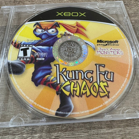 Kung Fu Chaos (Microsoft Xbox, 2003) Near Mint DISC ONLY Insanely Clean!🧽🔥