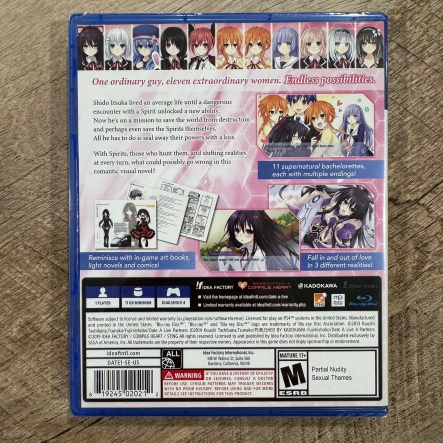 DATE A LIVE RIO Reincarnation (Sony Playstation 4, PS4 2019) Brand New & Sealed!