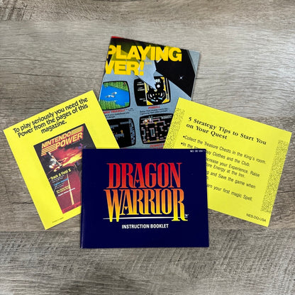 Dragon Warrior (Nintendo NES, 1989) Complete & MINTY! 🔥 W/ Box, Cart & Manuals!