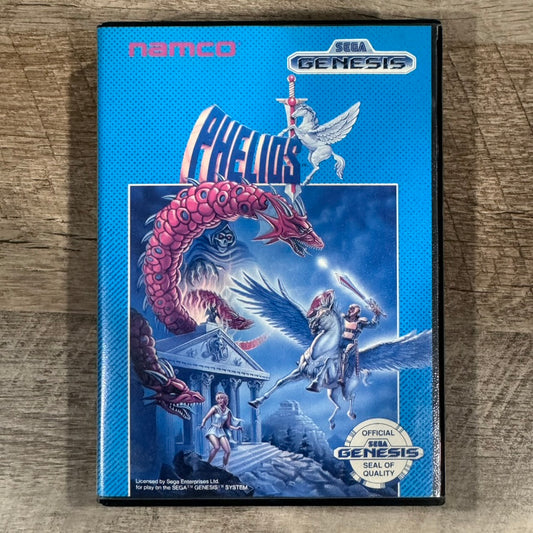 Phelios (Sega Genesis, 1990) CIB w/ Manual, Cart & Case. Very Clean Copy!