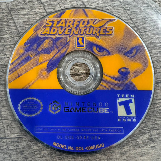 Starfox Adventures (Nintendo GameCube, 2002) MINTY DISC Only! Tested & Working!