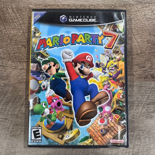 Mario Party 7 (Nintendo GameCube, 2005) Complete In Box W/ Manual & Nice Disc!