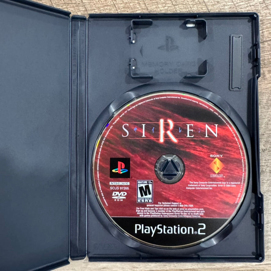 Siren (Sony Playstation 2, PS2 2004) No Manual Insanely CLEAN Case & Disc!🔥