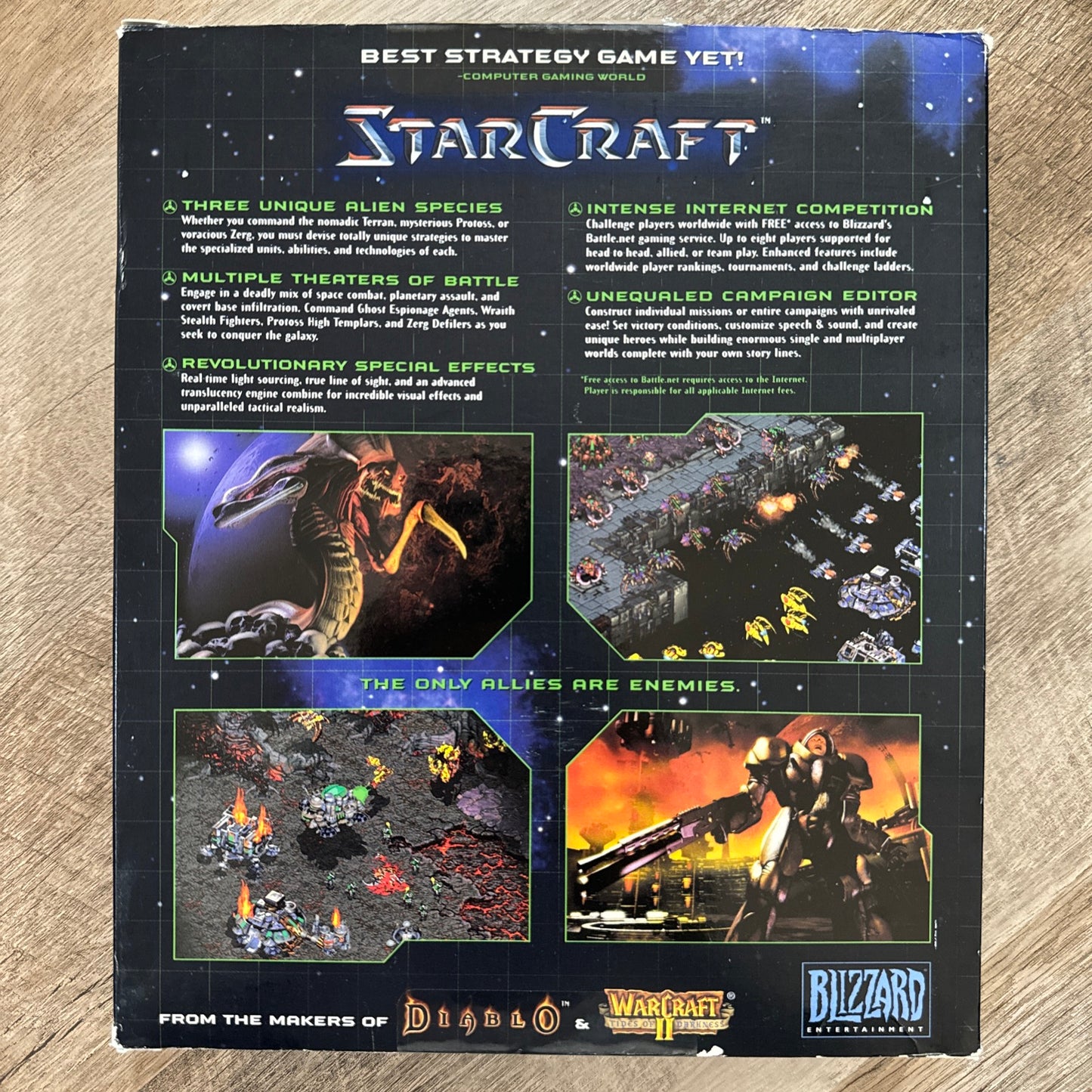 StarCraft Collectors Special Edition Zerg Cover 1997 Big Box PC Game CIB