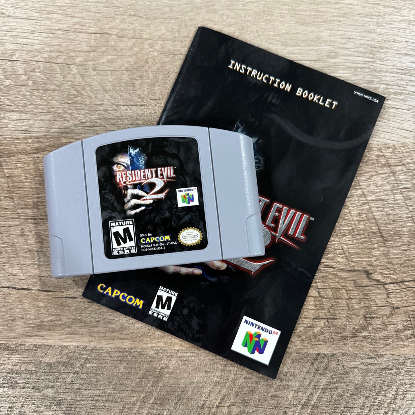 NINTENDO 64 Resident Evil 2 COMPLETE CIB AUTHENTIC TESTED N64