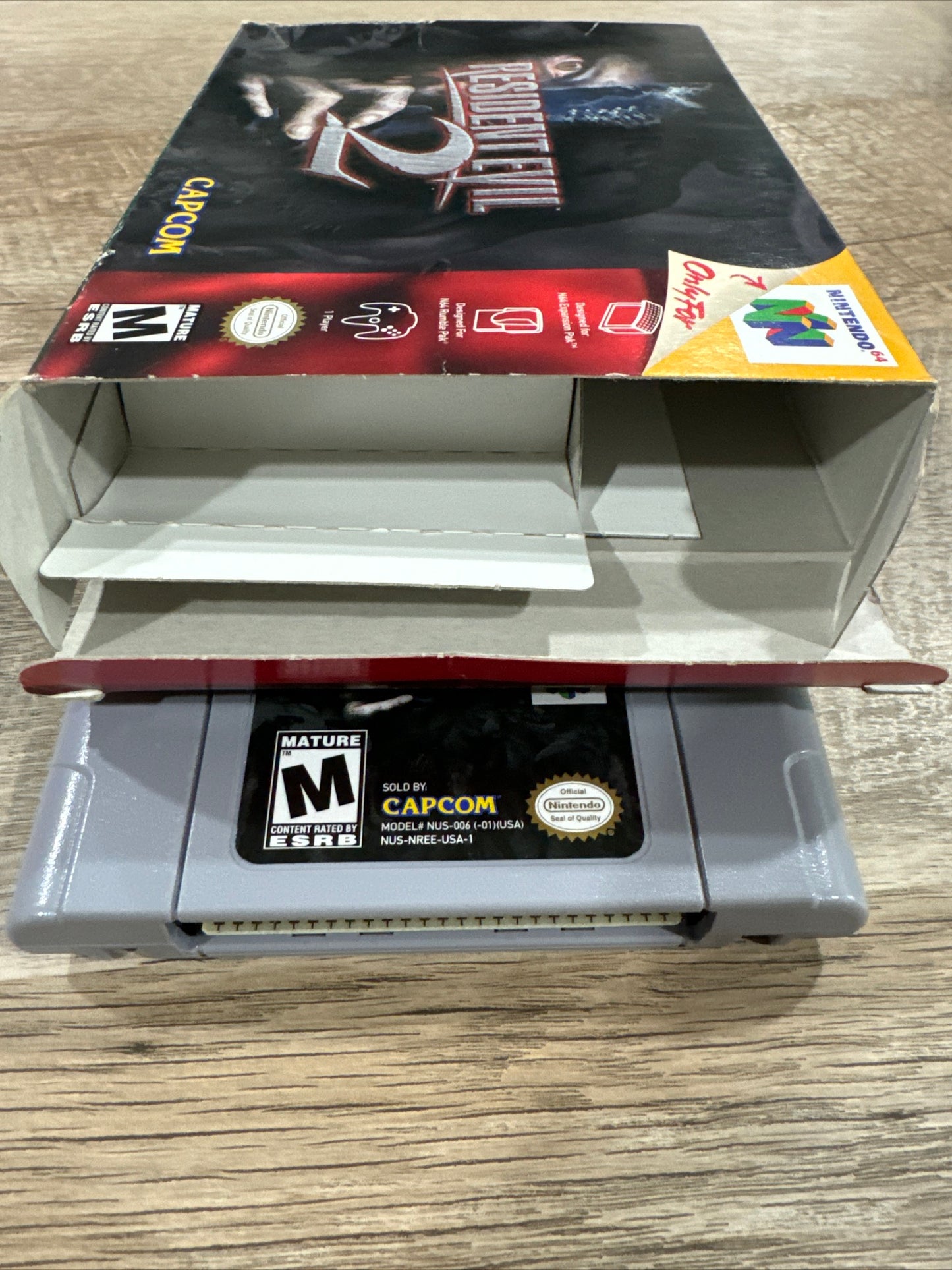 NINTENDO 64 Resident Evil 2 COMPLETE CIB AUTHENTIC TESTED N64