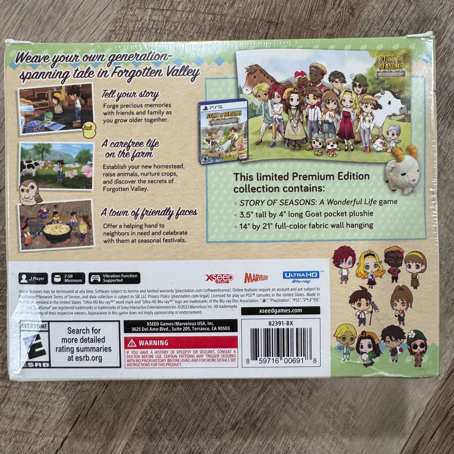 Story of Seasons: A Wonderful Life Premium Edition (Sony PlayStation 5 PS5) New