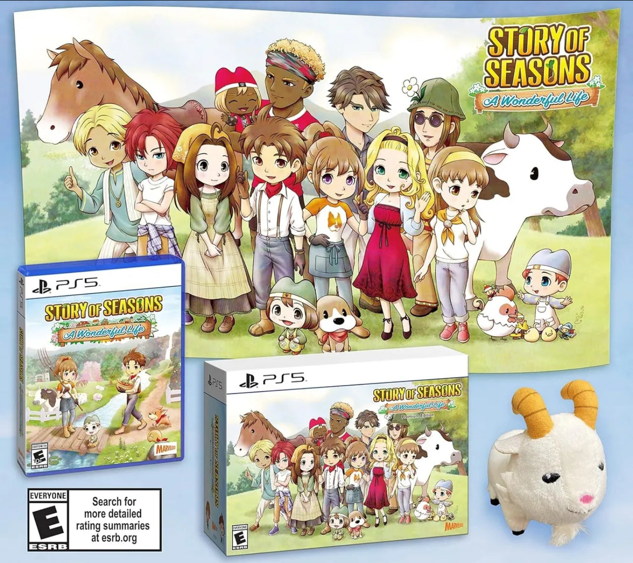 Story of Seasons: A Wonderful Life Premium Edition (Sony PlayStation 5 PS5) New