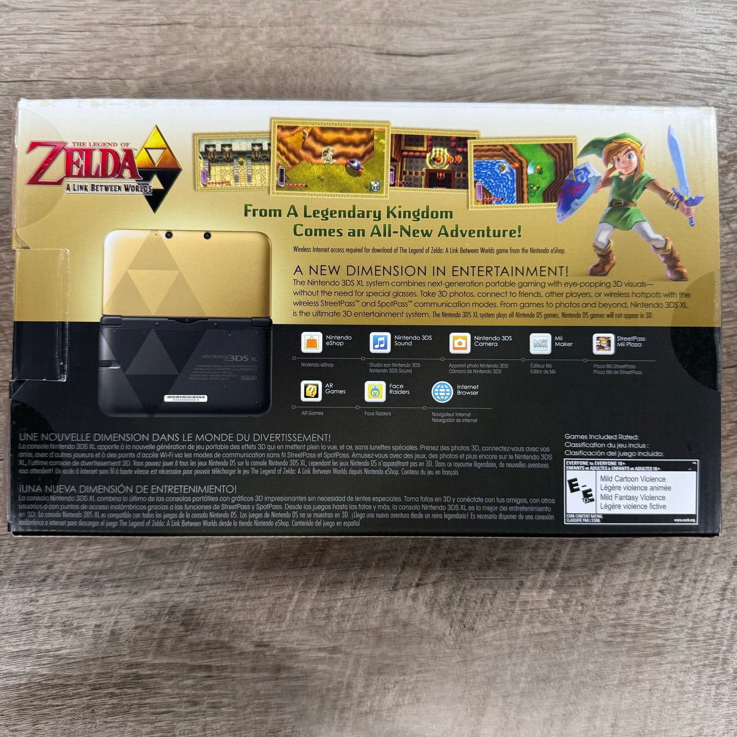 Nintendo 3DS XL Zelda A Link Between Worlds Zelda Edition Console 🔥CIB MINTY🔥