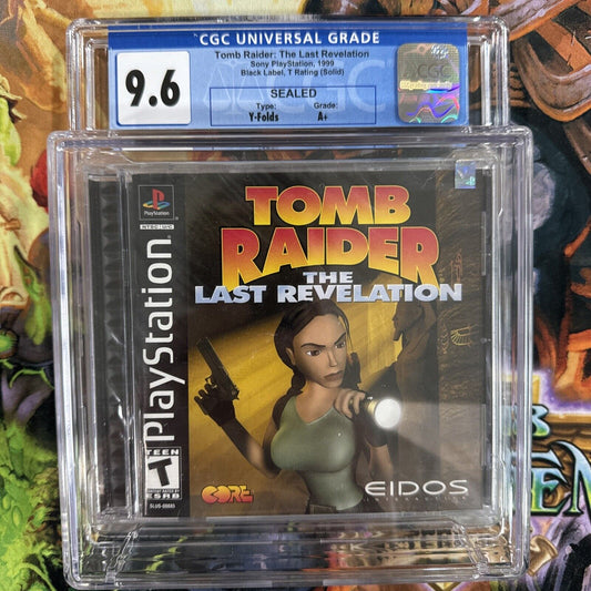 Tomb Raider Last Revelation PlayStation PS1 CGC Graded 9.6 A+ SEALED VGA Wata