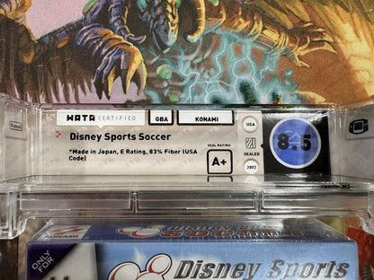 Nintendo Gameboy Advance - Disney Sports Soccer Graded WATA 8.5  A+ SEALED!