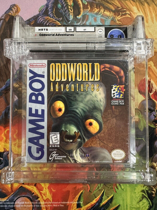 Oddworld Adventures Nintendo Game Boy GB WATA Grade 9.0 A++ SEALED!