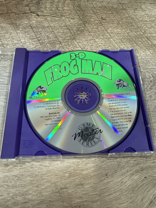 PC VIDEO GAME 3D Frog Man Disc Only Clean Disc